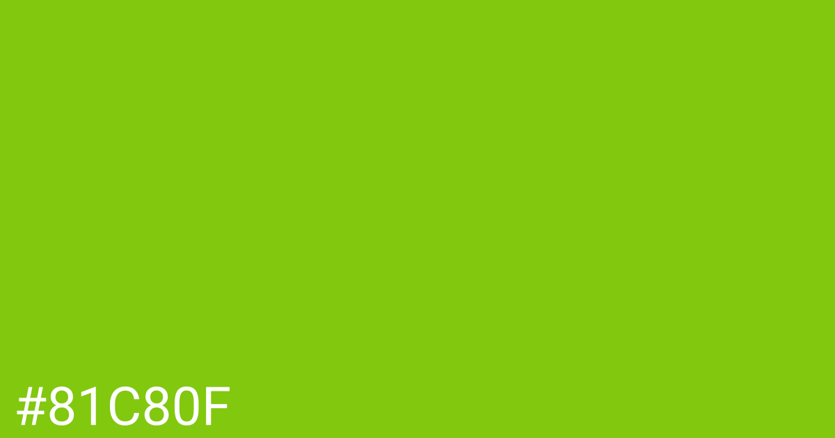 Hex color #81c80f graphic
