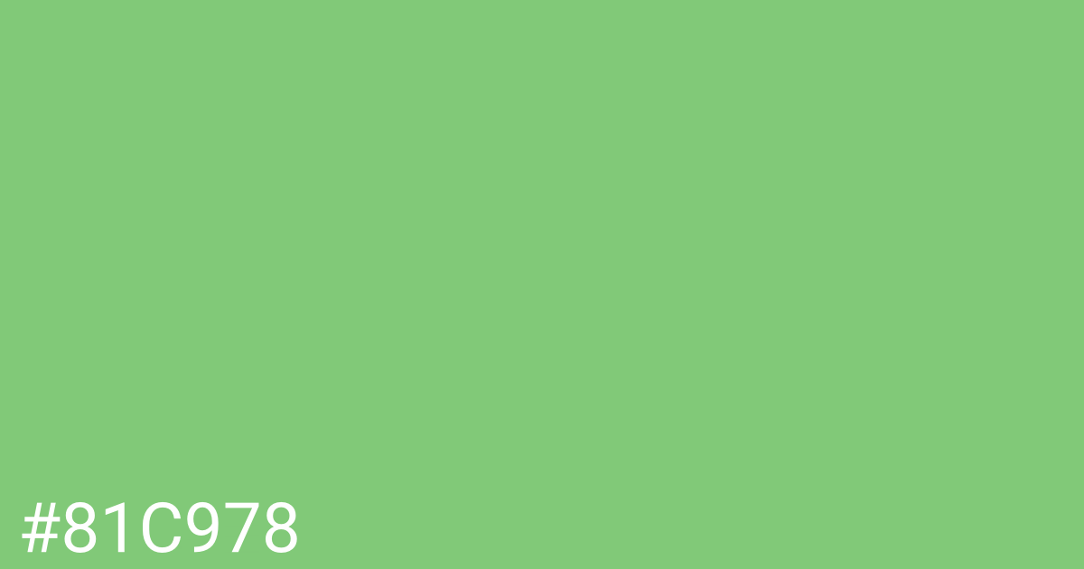 Hex color #81c978 graphic