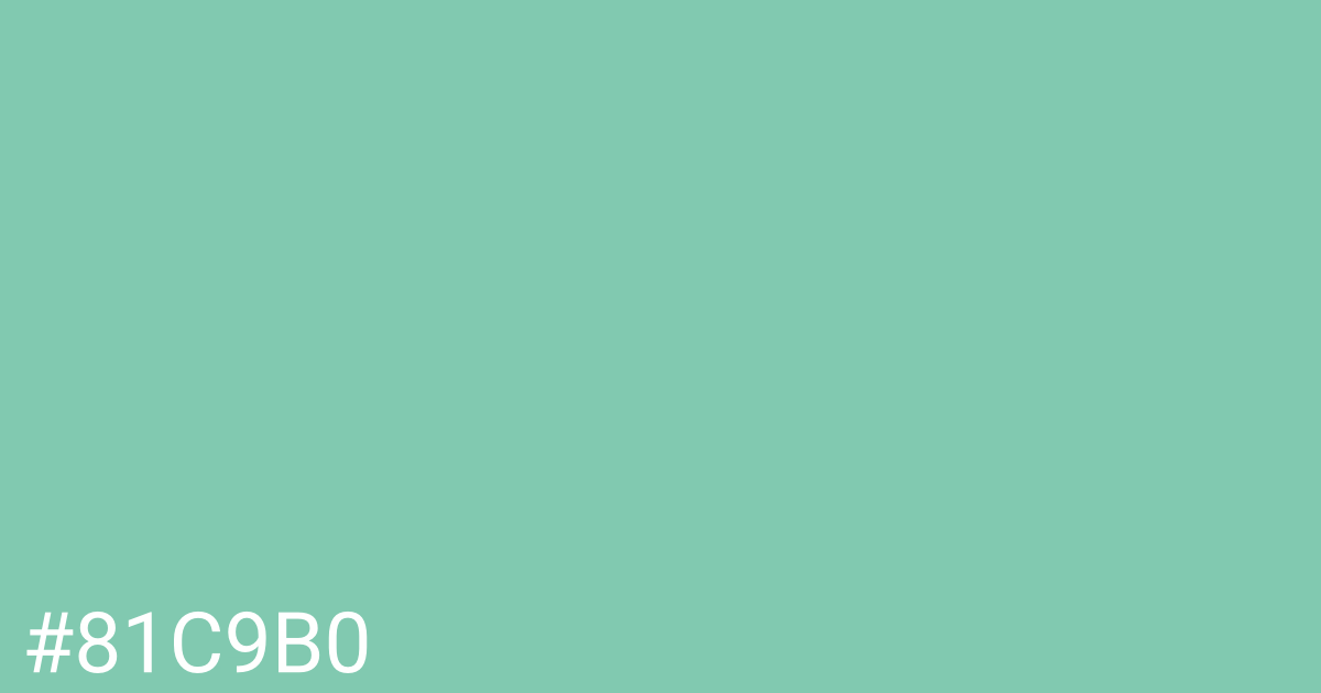 Hex color #81c9b0 graphic