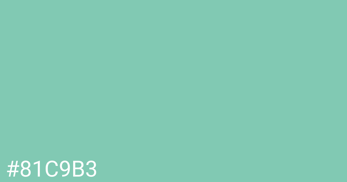 Hex color #81c9b3 graphic