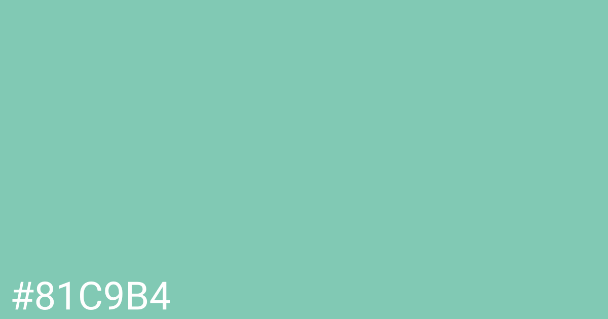 Hex color #81c9b4 graphic