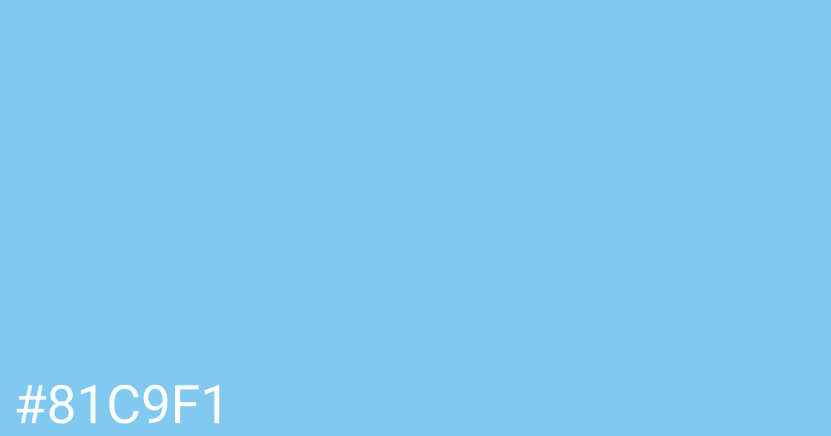 Hex color #81c9f1 graphic