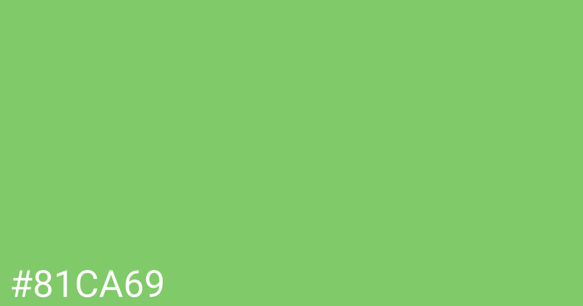 Hex color #81ca69 graphic