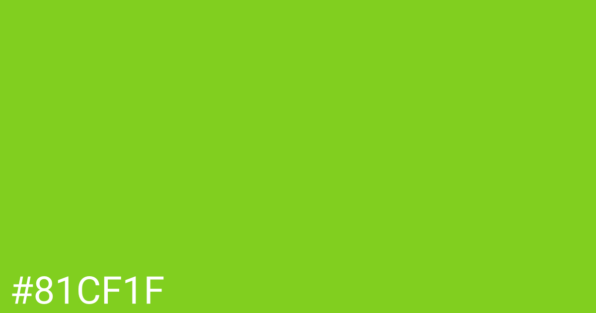 Hex color #81cf1f graphic