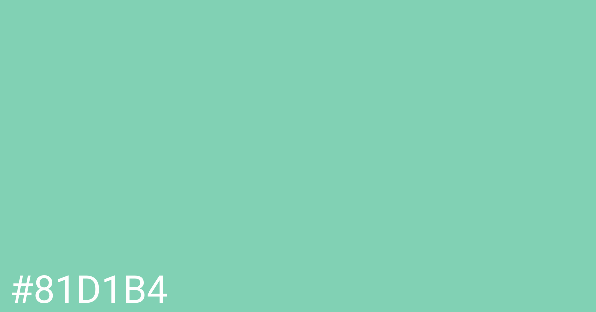 Hex color #81d1b4 graphic