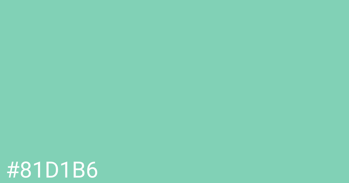 Hex color #81d1b6 graphic