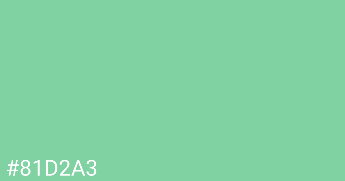 Hex color #81d2a3 graphic