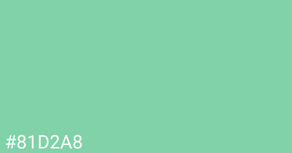 Hex color #81d2a8 graphic