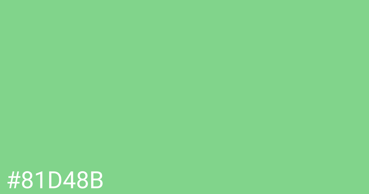 Hex color #81d48b graphic