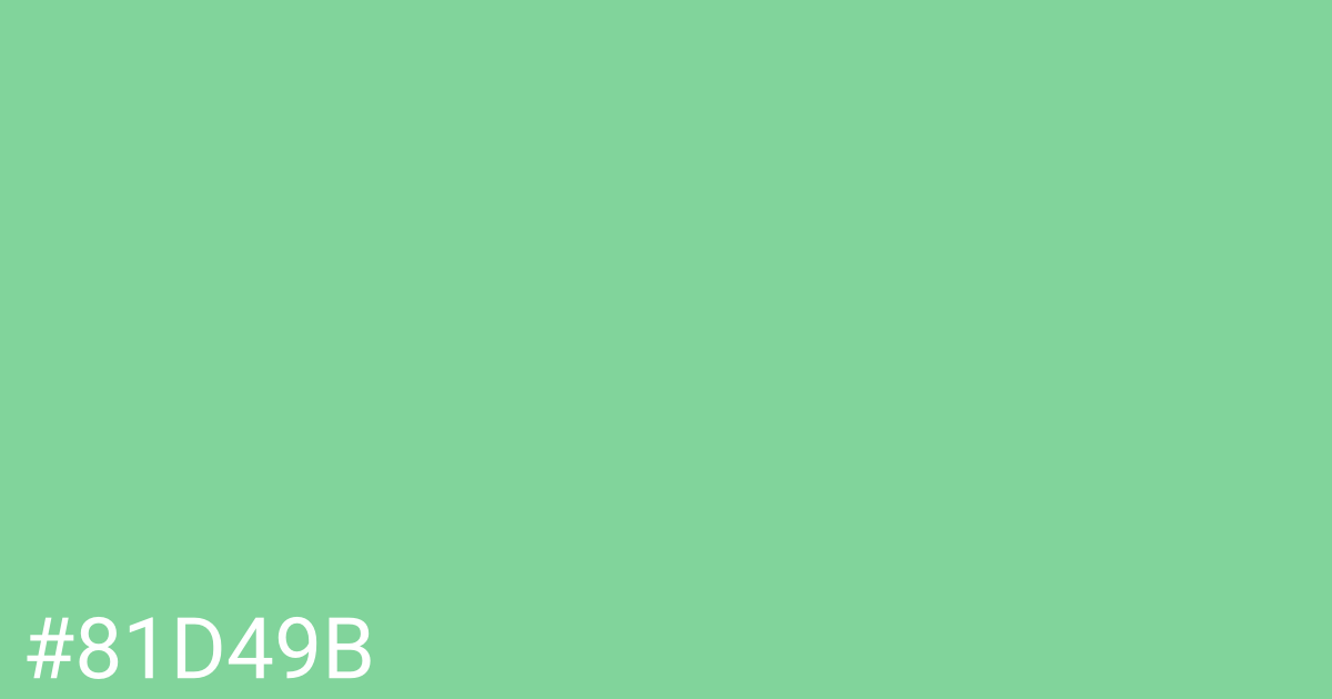 Hex color #81d49b graphic