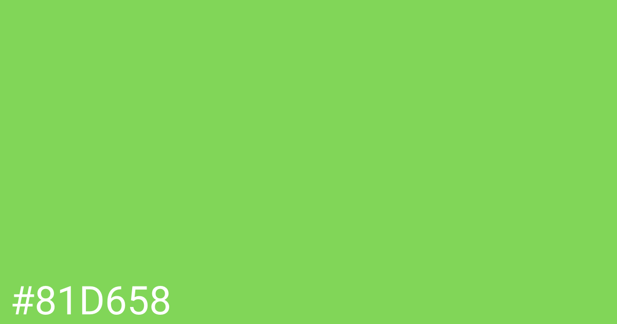 Hex color #81d658 graphic