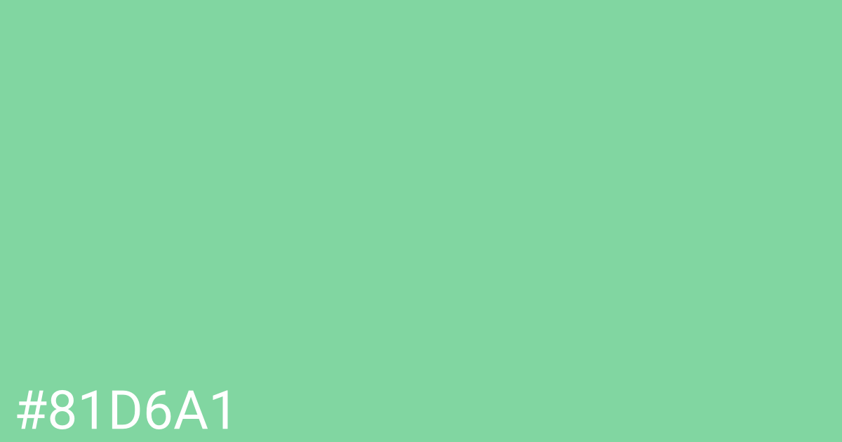 Hex color #81d6a1 graphic