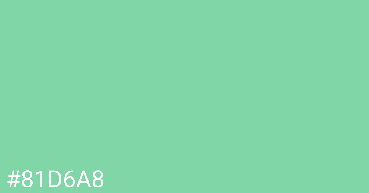 Hex color #81d6a8 graphic