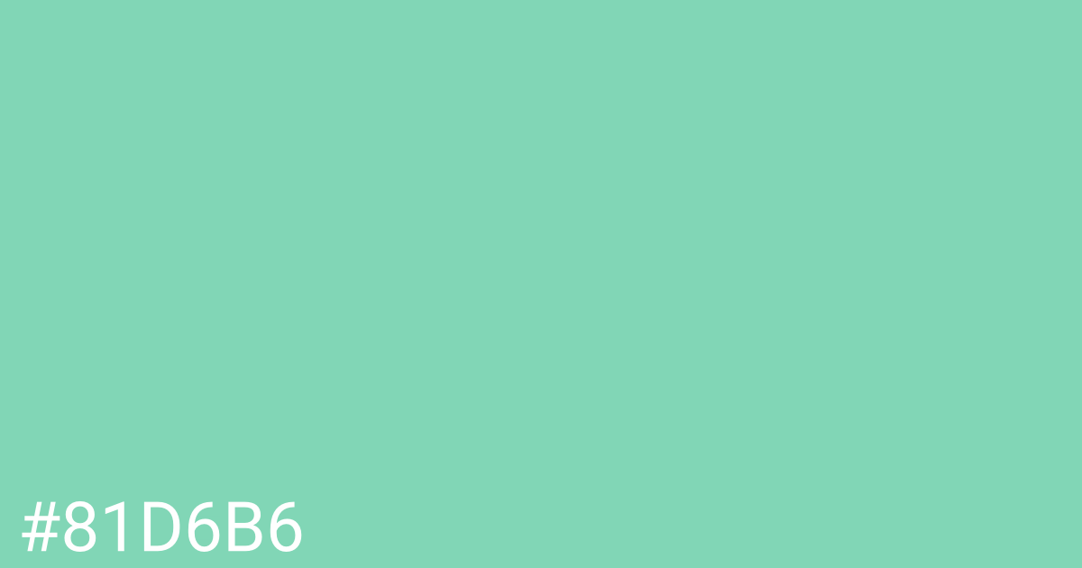 Hex color #81d6b6 graphic