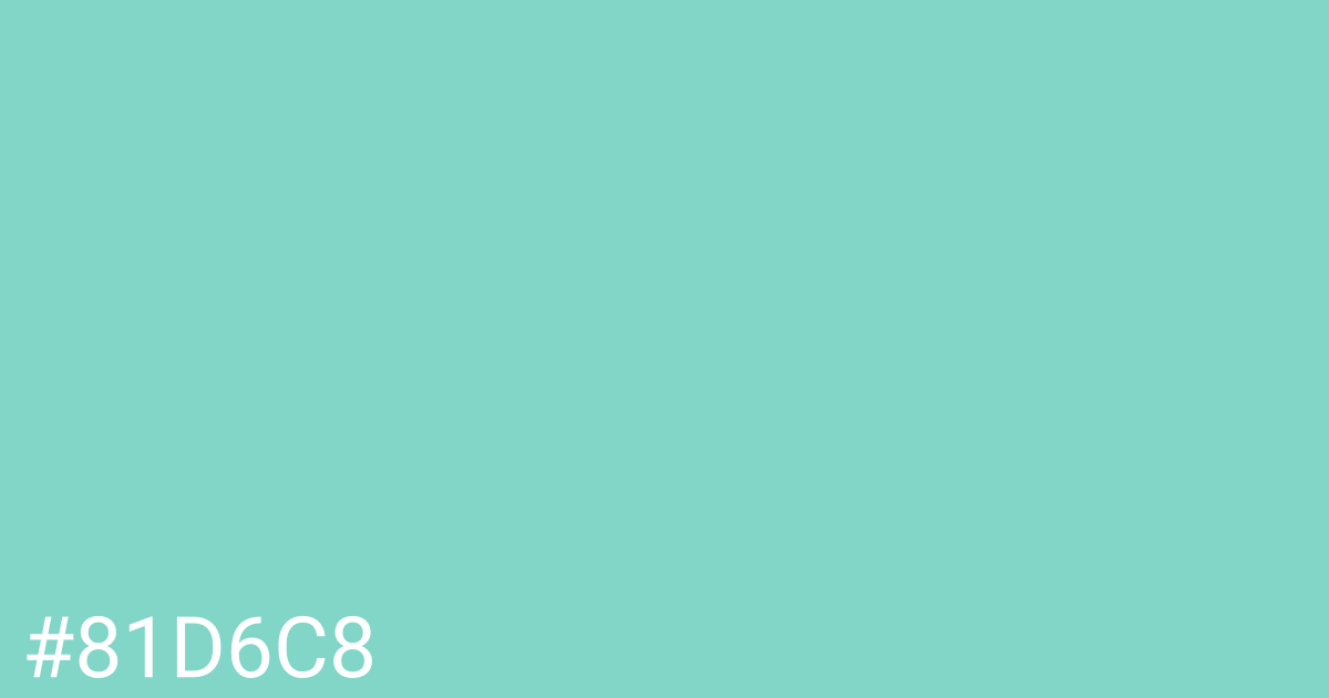 Hex color #81d6c8 graphic