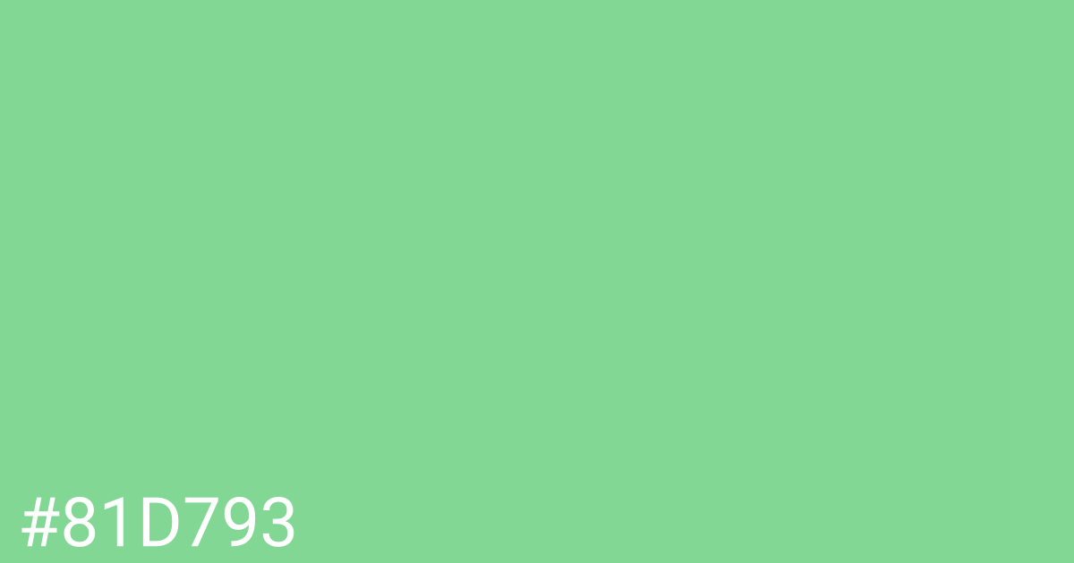 Hex color #81d793 graphic