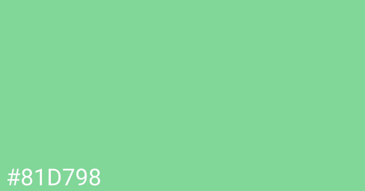 Hex color #81d798 graphic