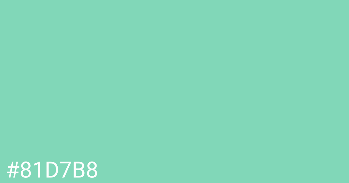 Hex color #81d7b8 graphic