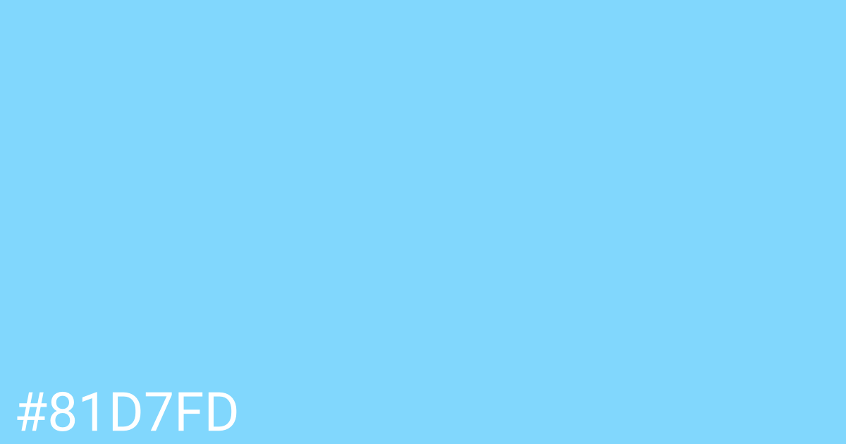 Hex color #81d7fd graphic