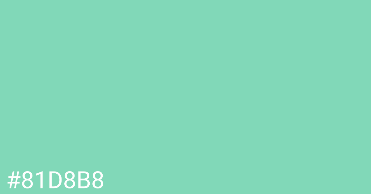 Hex color #81d8b8 graphic