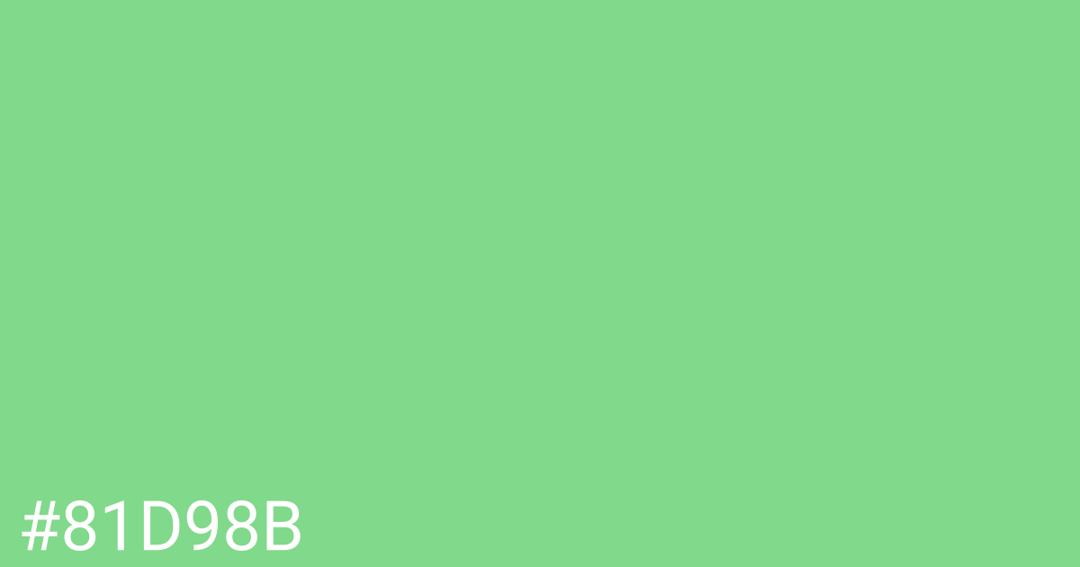 Hex color #81d98b graphic