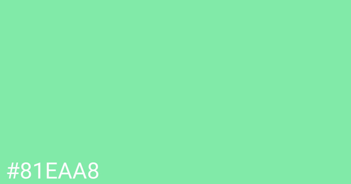 Hex color #81eaa8 graphic