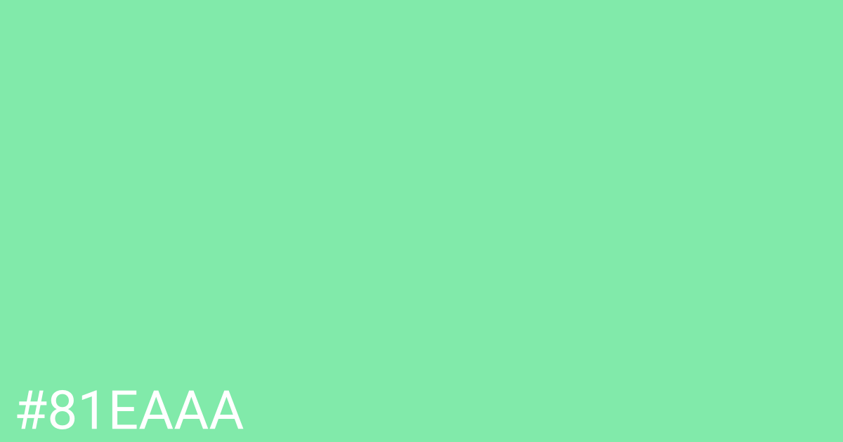 Hex color #81eaaa graphic