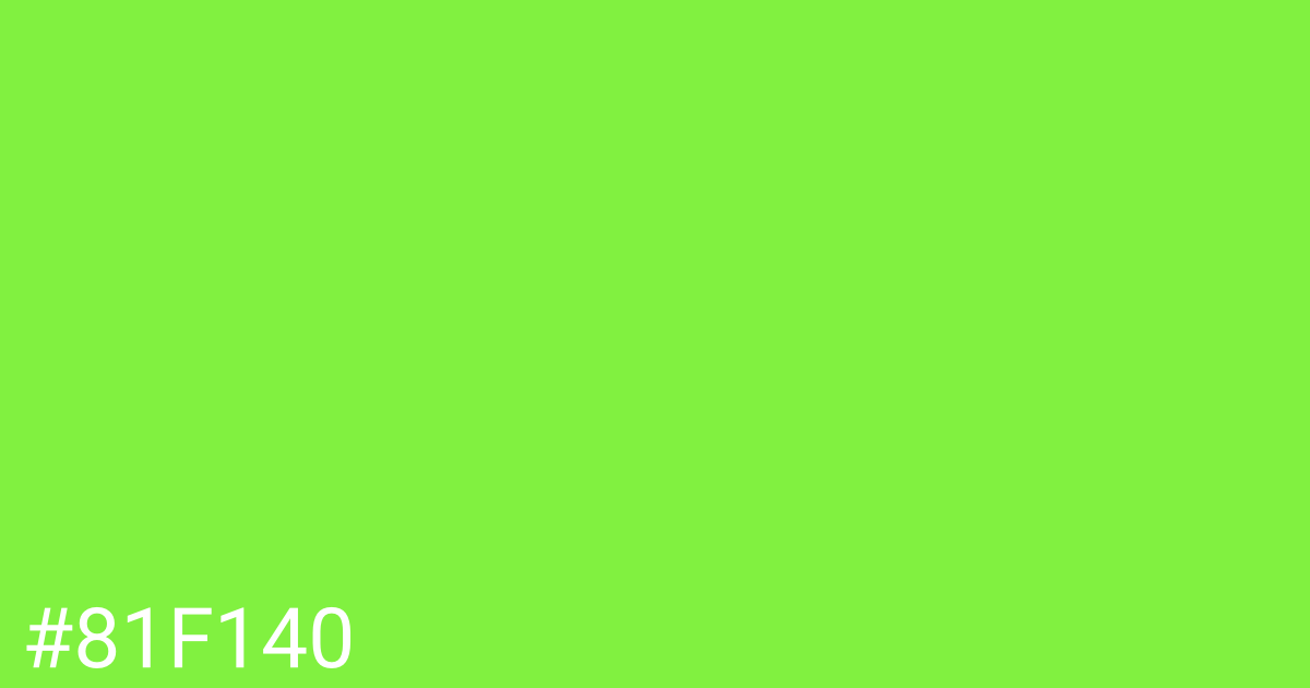 Hex color #81f140 graphic