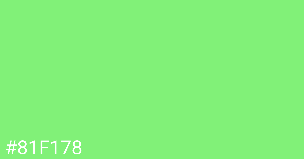 Hex color #81f178 graphic