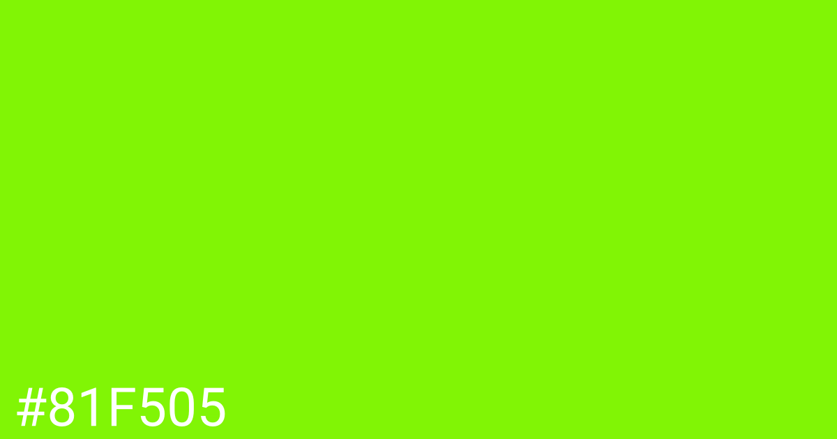 Hex color #81f505 graphic