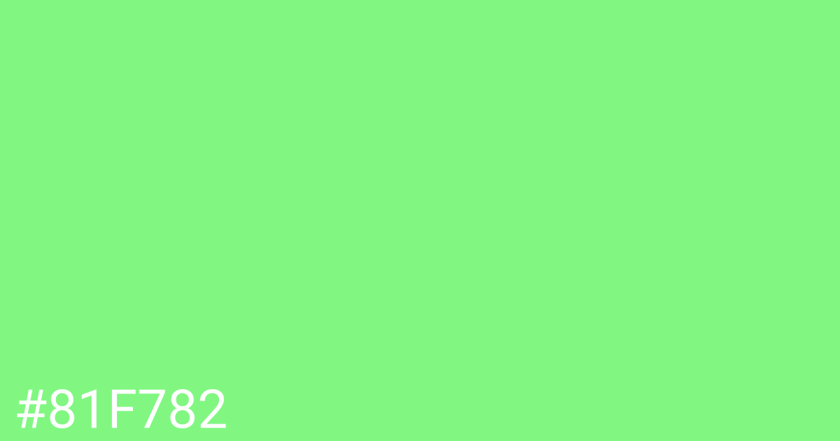 Hex color #81f782 graphic