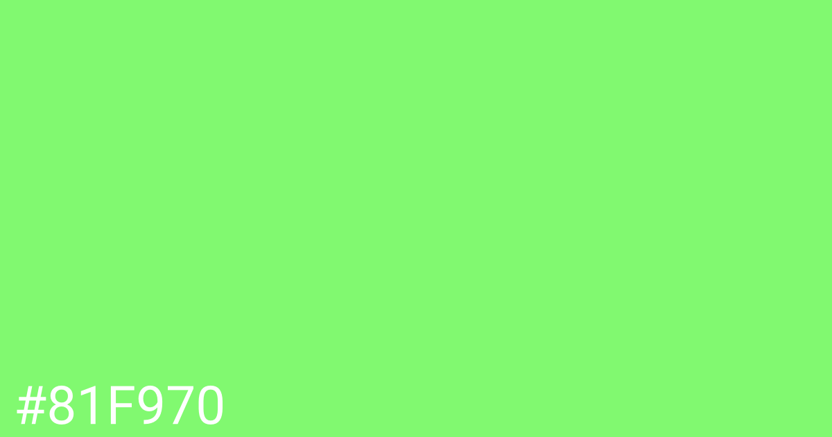 Hex color #81f970 graphic