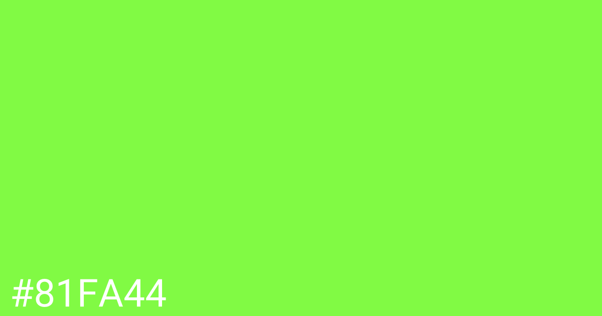 Hex color #81fa44 graphic