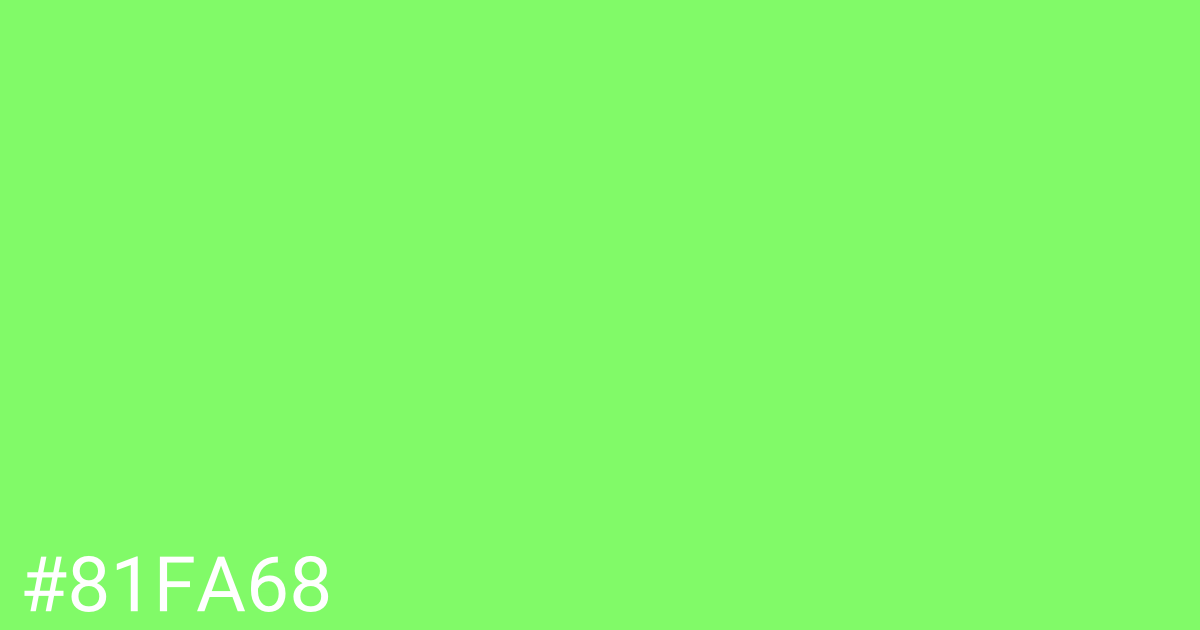 Hex color #81fa68 graphic