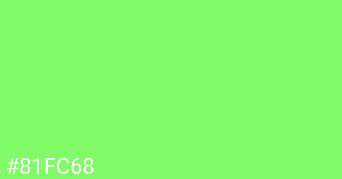 Hex color #81fc68 graphic