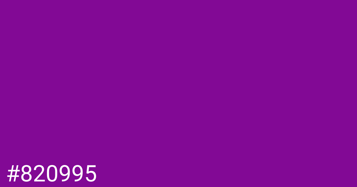 Hex color #820995 graphic