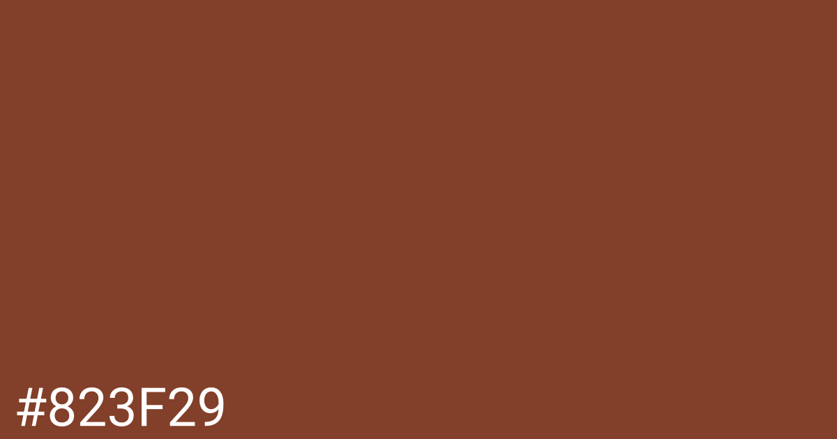 Hex color #823f29 graphic