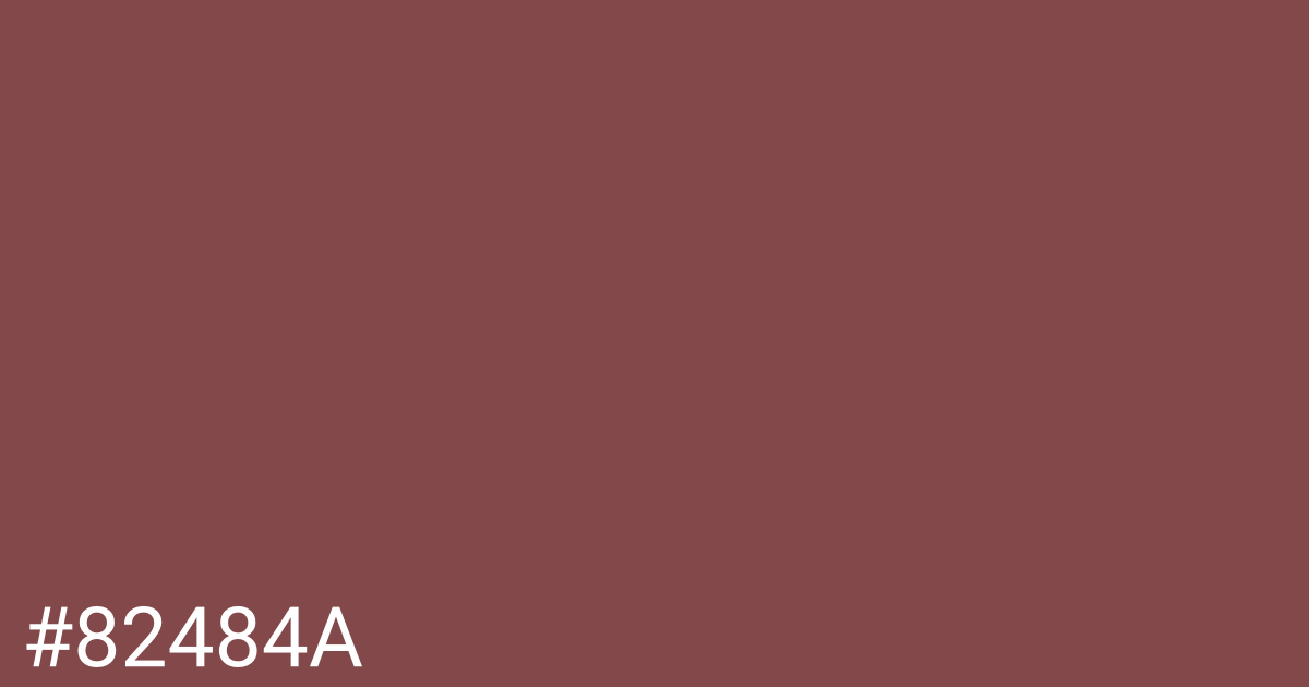 Hex color #82484a graphic