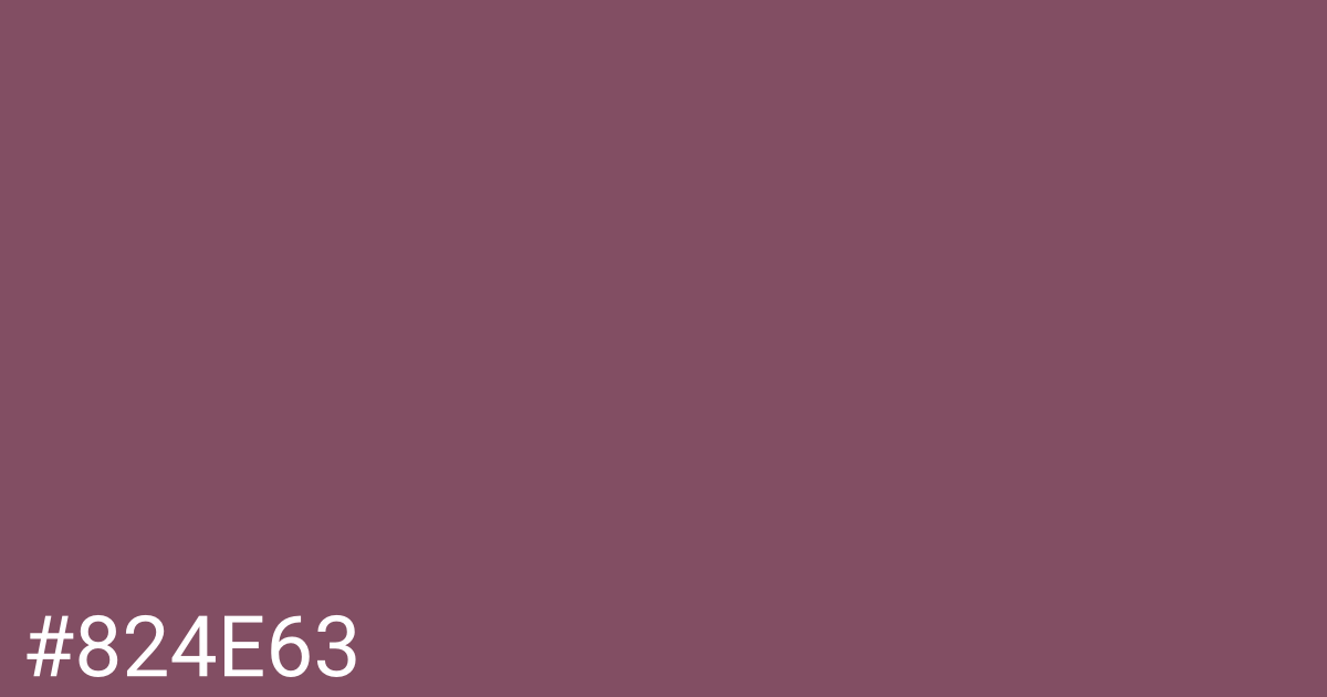 Hex color #824e63 graphic