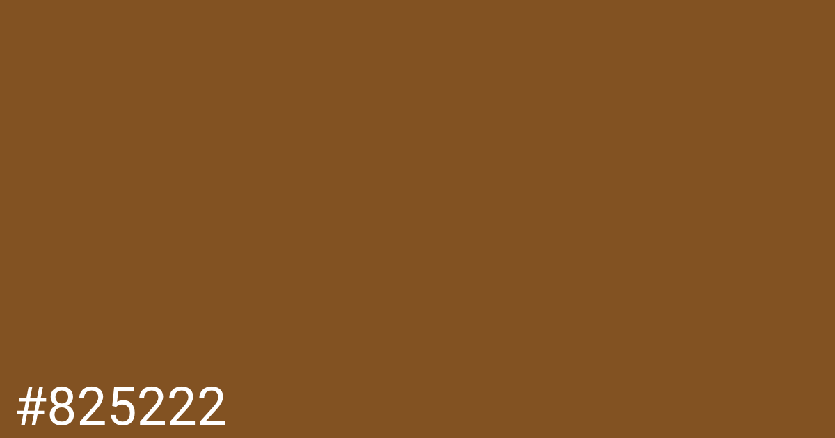 Hex color #825222 graphic