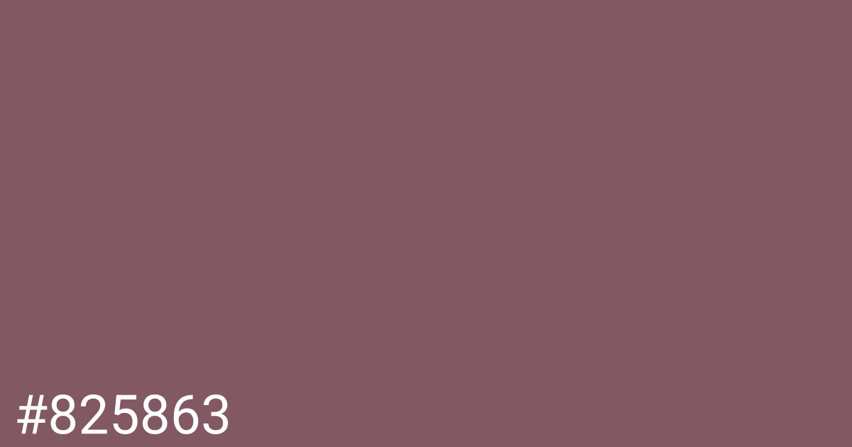 Hex color #825863 graphic