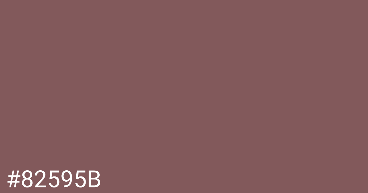 Hex color #82595b graphic