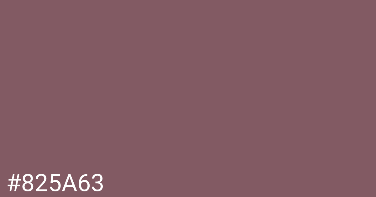 Hex color #825a63 graphic