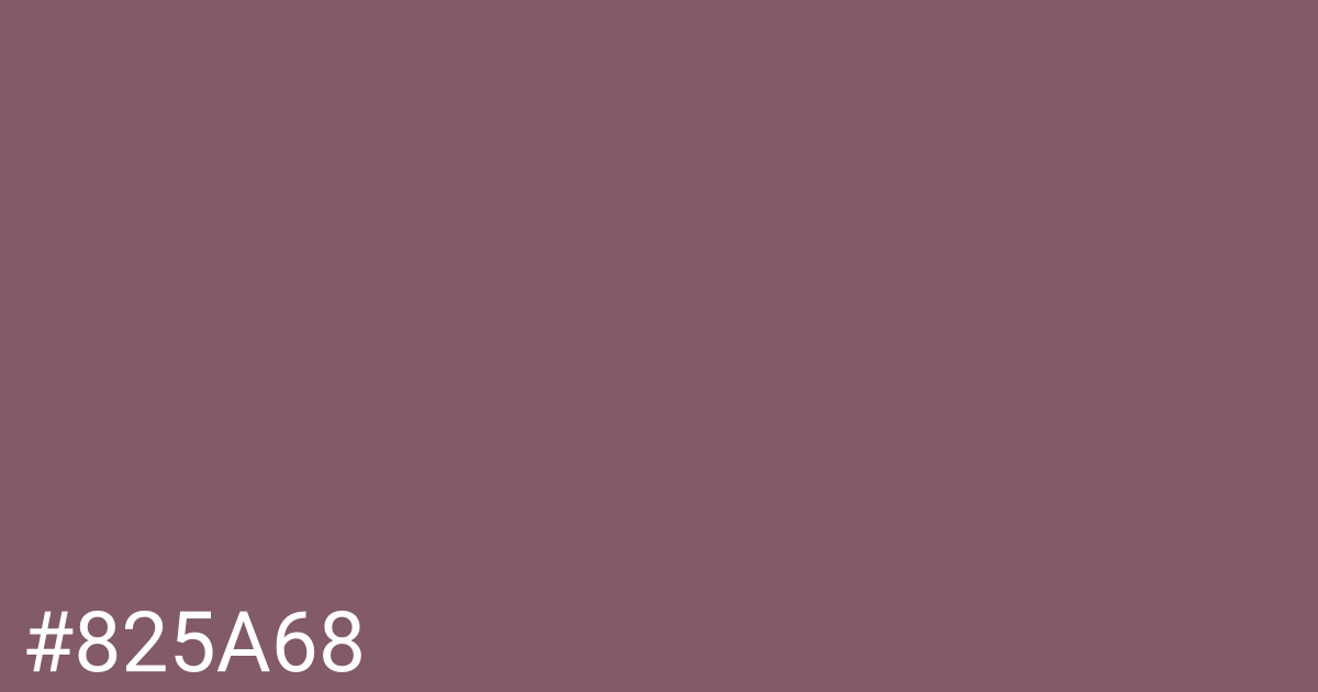 Hex color #825a68 graphic