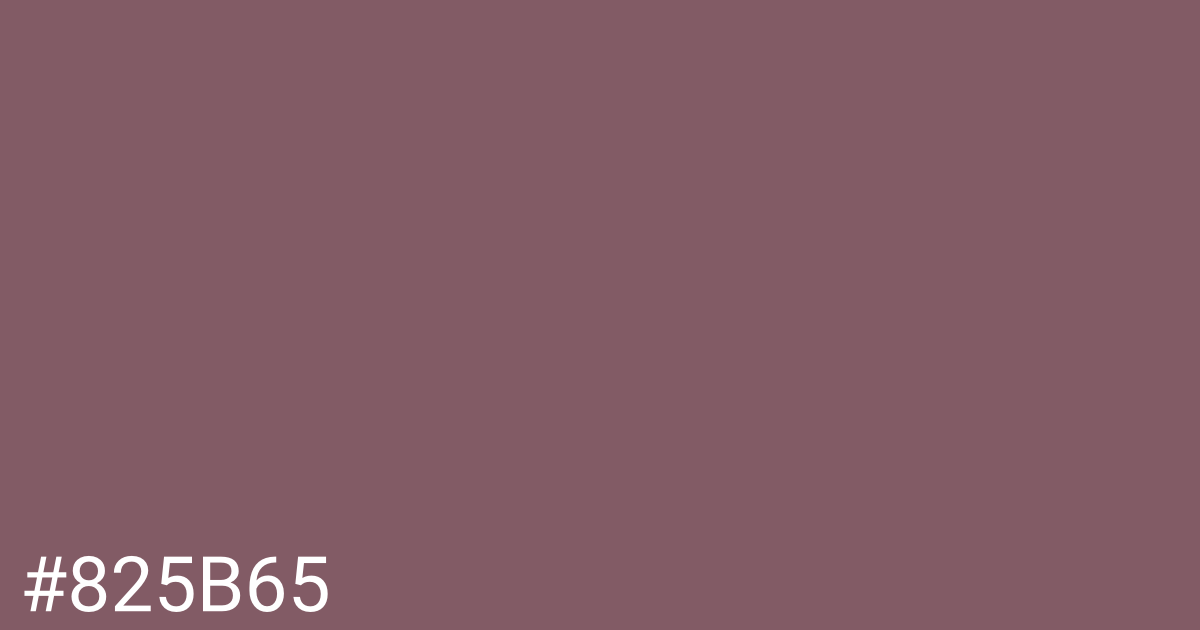 Hex color #825b65 graphic