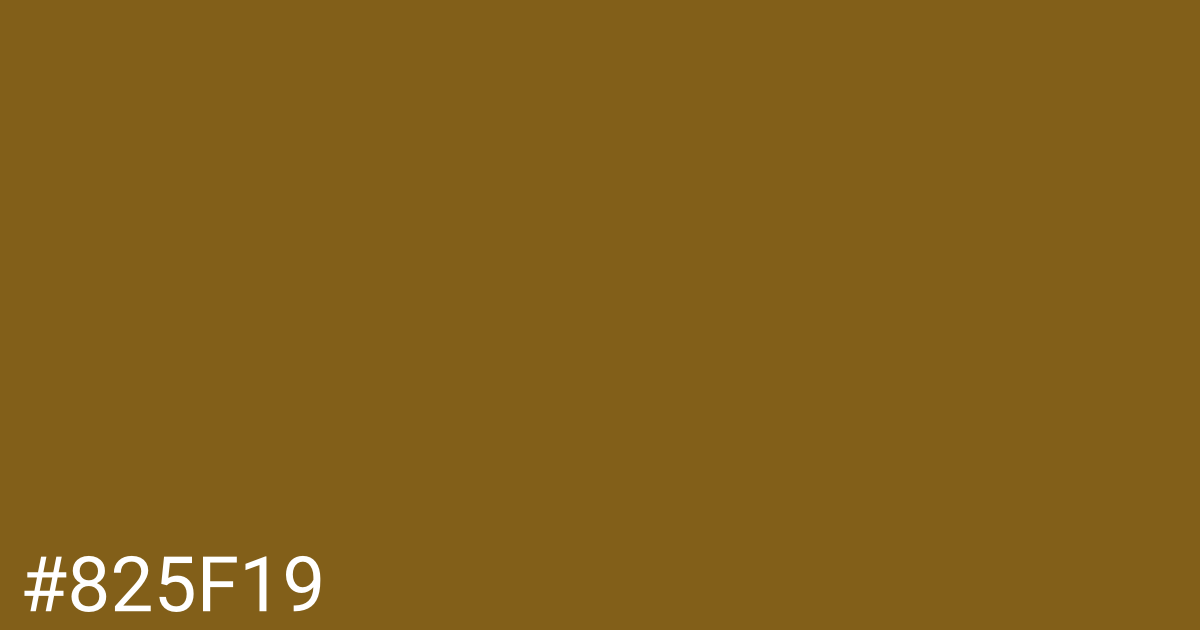 Hex color #825f19 graphic