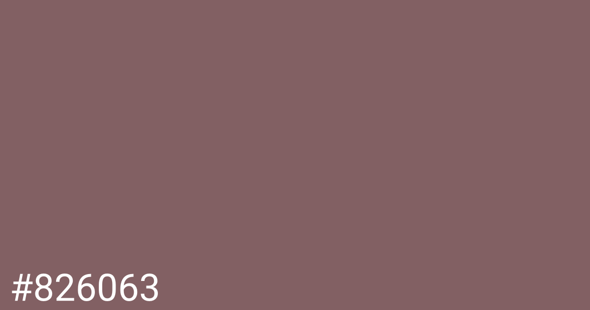 Hex color #826063 graphic