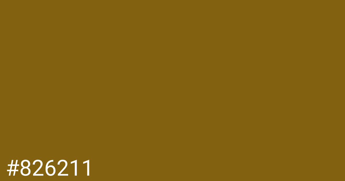 Hex color #826211 graphic