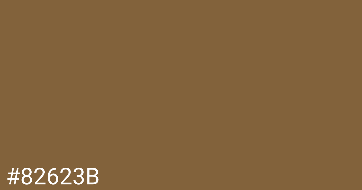 Hex color #82623b graphic