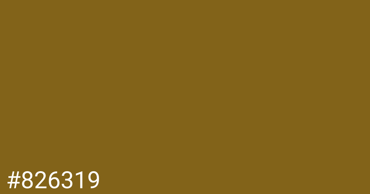 Hex color #826319 graphic